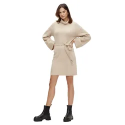 Vestito Corto A Maniche Lunghe Rolfie Natural Melange 2XL