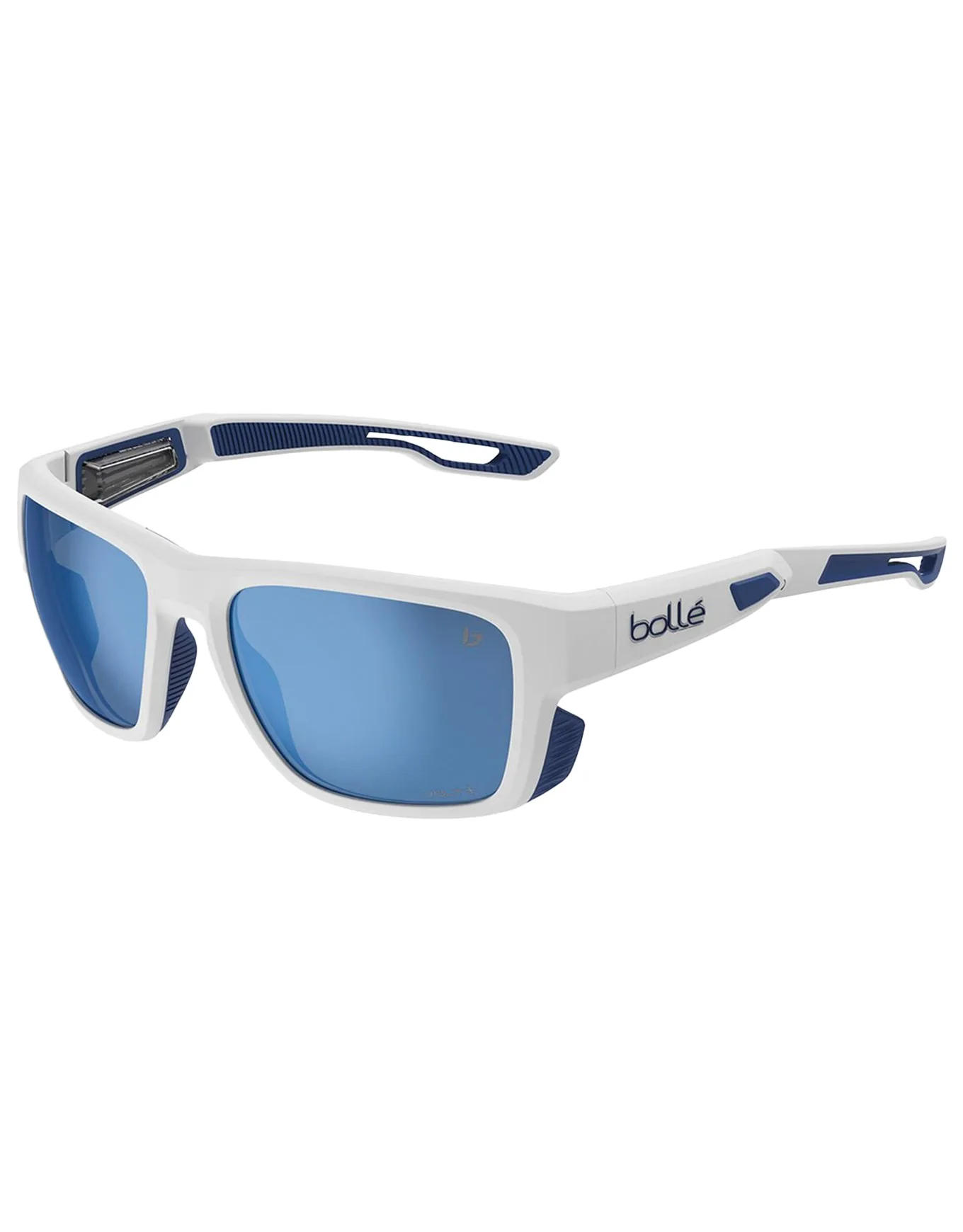 Polarisierte Sonnenbrillen Airdrift White Matte Navy Volt+ Offshore Polarized Weiß - Bollé - FashionsVida