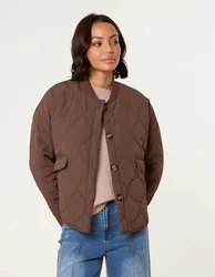 Quilted Jacket - 10/12 / CHOCOLATE - female