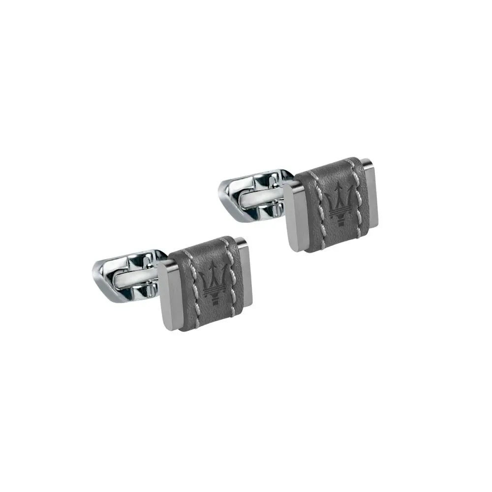 Gemelli Da Polso Jm218amd12 Gray One Size - Maserati - FashionsVida