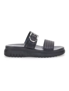 Ciabatte nere in vera pelle Made in Italy 36091926 40 - PITTARELLO LOVE - FashionsVida