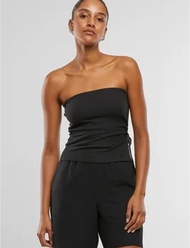 Top - Ladies Waffle Pique Bandeau Top - XS bis XL - für Damen - Größe XL - schwarz - Frauen - female - Urban classics - FashionsVida
