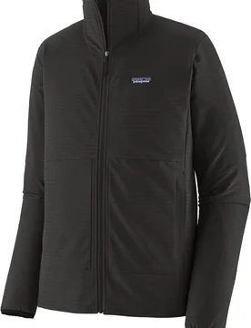 Warmes, dehnbares Fleece M's R1 TechFace Jkt Black für Herren Größe L schwarz - Patagonia - FashionsVida
