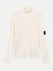 Regular-Fit Rollkragenpullover Weiß XL