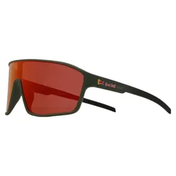 Lunettes De Soleil à Miroir Daft Olive Green Red Orange/CAT3 Homme