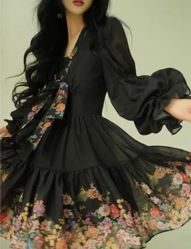 A printed niche waist-cinching vacation short dress - Aliexpress - FashionsVida