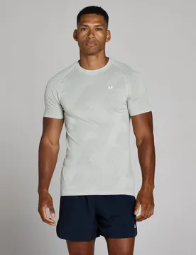 Camiseta manga corta sin costuras Tempo Pillar Graphic para hombre de MP - Chrome - XS - MyProtein - FashionsVida