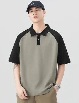 Summer Men's Youth Plaid Sleeve Drop-Shoulder Style Short-Sleeved Shirt T-Shirt Polo Shirt - Aliexpress - FashionsVida