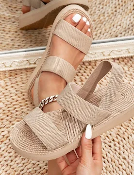 Sandalias casuales, dulces, frescas y enérgicas con estilo francés para mujer, adecuadas para el Día de San Valentín, citas en la playa, vacacione - Shein - FashionsVida