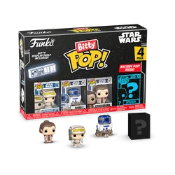 Bitty POP! Star Wars The Empire Strikes Back: Luke Skywalker (Hoth), R2-D2 & Chewbacca 4-Pack