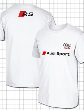 Cotton Men's Crew Neck Short Sleeve Loose Large Size Audi Performance Car Division Audi RS T-Shirt Top - Aliexpress - FashionsVida