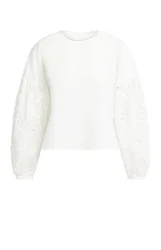 Bluse mit bestickten ?rmeln female