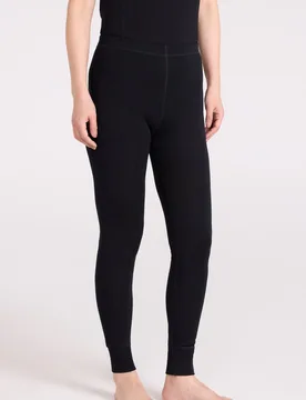 Women's Merino Base Layer Pants Lightweight Leggings in Black Size: 12 - Black - Size: 12 - Mountain Warehouse - FashionsVida