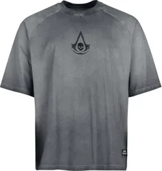 Gaming Oversize T-Shirt - Black Flag Resynced - Jackdaw - S bis XXL - für Männer - Größe L - schwarz - Männer - male