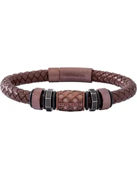 Pj26458blc-02 Mens Bracelet - Black - One Size - Police - FashionsVida