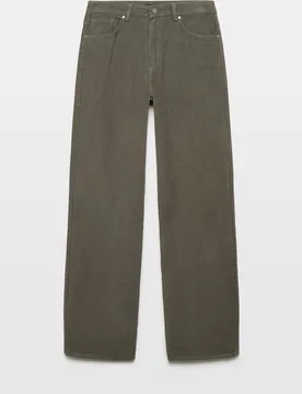 Pantalón wide leg de pana de mujer - Tintoretto - FashionsVida