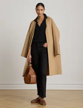 Vaquero pitillo de mujer de algodón de tiro medio - Lauren Ralph Lauren - FashionsVida