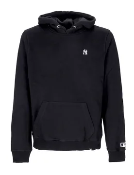 Felpa Cappuccio Uomo Mlb Base Runner Emb Burnside Hoodie Neyyan Jet Black - 47 BRAND - FashionsVida