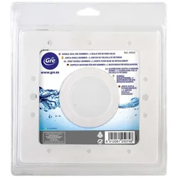 Double Seal For Skimmer+ 2 Seals For Return Valve White 20.5 x 19.5 x 0.5 cm unisex