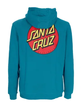Felpa Cappuccio Uomo Classic Dot Chest Hoodie Verdigris - Santa Cruz - FashionsVida