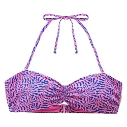 Samae Bikini Top Coral Vibe Print S Women