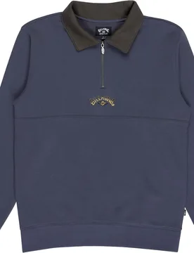Sweat demi- zippé - Winton Half Zip Sweatshirt Ombre Blue en Coton - Taille L - Navy - Billabong - FashionsVida
