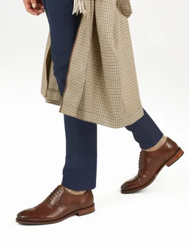 Leather Brogues Chestnut female - Jones Bootmaker - FashionsVida
