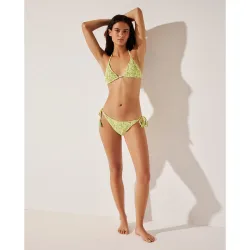 Braguita de mujer de bikini smock hojas