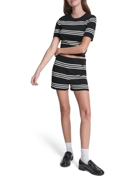 Shorts de mujer de rayas - DKNY Jeans - FashionsVida