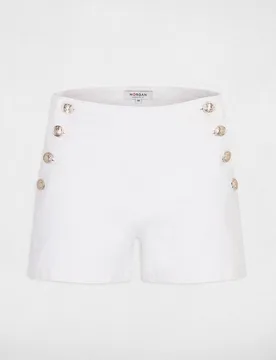 Short de mujer ajustado con botones - Morgan - FashionsVida