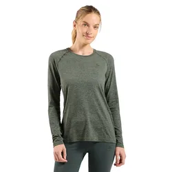 Maglietta A Maniche Lunghe Crew Essential Seamless Shadow Melange XL