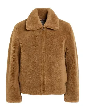 Borreguito y pelo ecológico Hombre Camel M Hombre - Sandro - FashionsVida