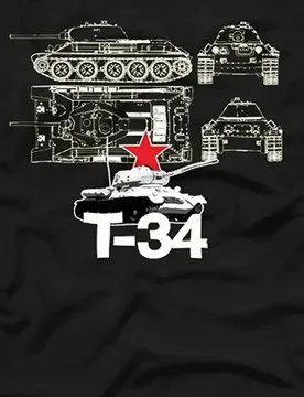 USSR Russia T34 Tank Blueprint T-Shirt 100% Cotton O-Neck Summer Short Sleeve Casual Mens T-shirt Size S-3XL - Aliexpress - FashionsVida