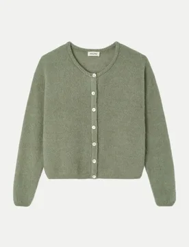 Cardigan Vitow kaki multichine M - American vintage - FashionsVida