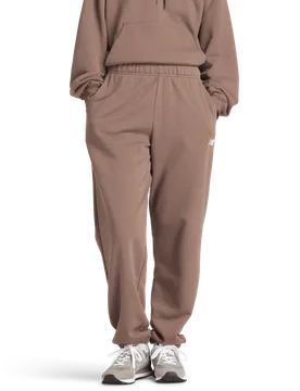 Terry Damen Hosen - Beige - Größe M - Baumwoll-Jersey Beige M - New Balance - FashionsVida