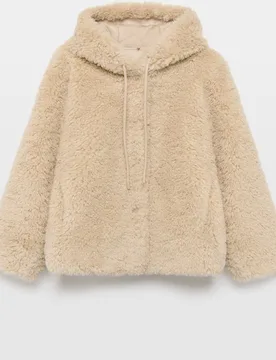 Chaqueta de abrigo de mujer borrego con capucha - Southern Cotton - FashionsVida