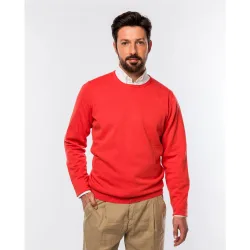 Jersey de hombre 100% algodón en con cuello redondo