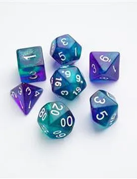 Galaxy Series - Neptune - RPG Dice Set (7pcs) Blue/Purple - Gamegenic - FashionsVida