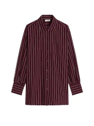 Camicetta a camicia rosso scuro XS