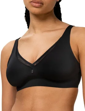 Womens True Shape Sensation Minimizer Bra - Black Polyamide - Size 32d - Triumph - FashionsVida