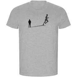 Maglietta A Maniche Corte Shadow Run Eco Heather Grey 2XL
