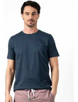 Camiseta de hombre de manga corta y cuello redondo - Makarthy - FashionsVida
