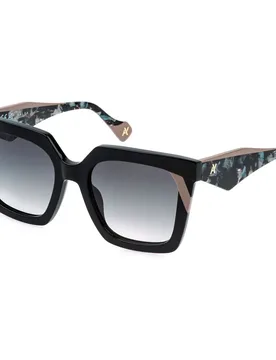 Occhiali Da Sole Da Donna Sya215-50700 Shiny Black Smoke Gradient/CAT3 - Yalea - FashionsVida