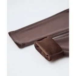 Ultra térmico leggings afelpados efecto pana