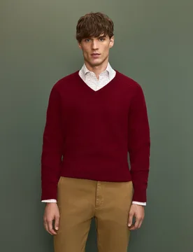 Jersey pico cashmere hombre - Verhunt - FashionsVida