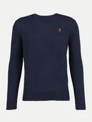 Polo Strickpullover Blau M