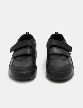 Kids' Leather School Shoes (2½ Large - 9 Large) Black male - M&S - FashionsVida