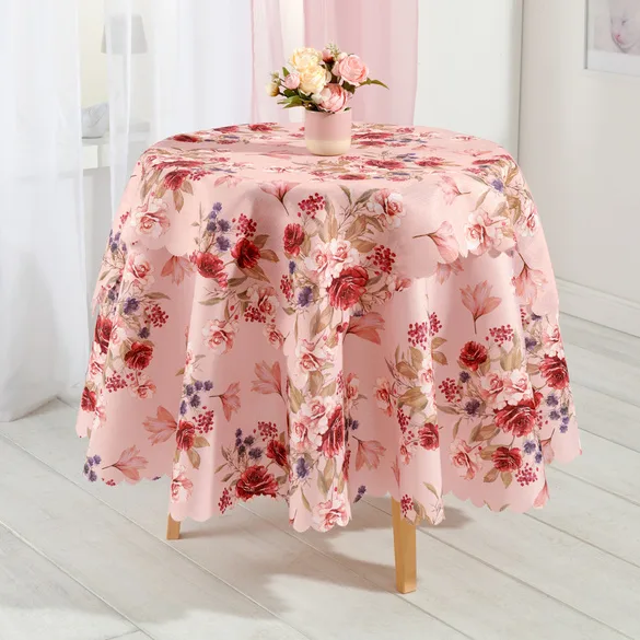 Tischdecke "Rosen" Ø 160 cm Schäfer - Schafer - FashionsVida