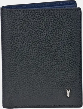 Cartera hombre con tarjeteros en piel color -azul - Yanko - FashionsVida