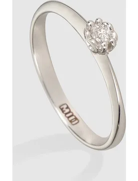 Anillo de oro y diamante solitario Mio - El Corte Inglés - FashionsVida